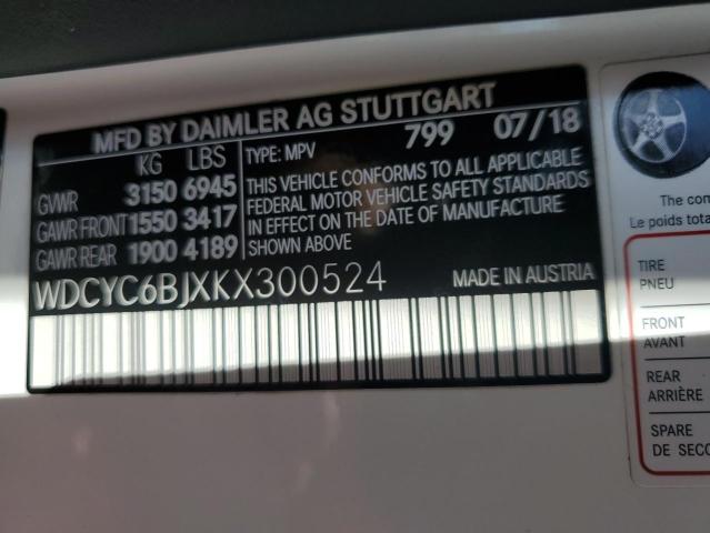 2019 MERCEDES-BENZ G 550 - WDCYC6BJXKX300524