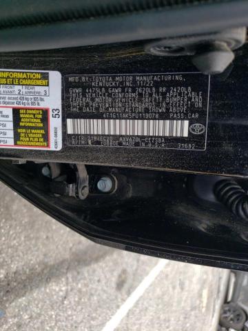 4T1G11AK5PU119078 Toyota Camry Se Night Shade