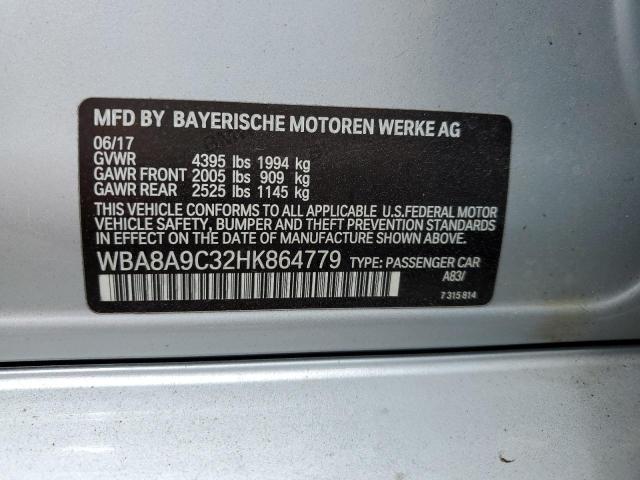 WBA8A9C32HK864779 BMW 320 I