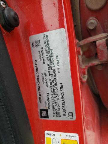 KL8CB6SA3HC757574 Chevrolet SPARK LS