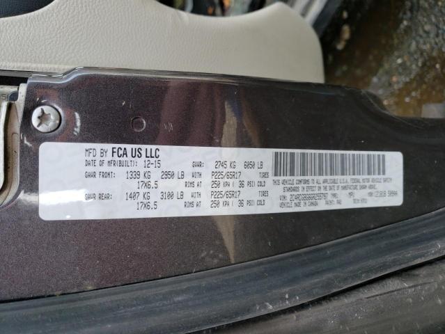 2016 DODGE GRAND CARA - 2C4RDGBG6GR255797