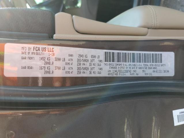 1C4RJFBG3JC258742 Jeep Grand Cherokee Limited