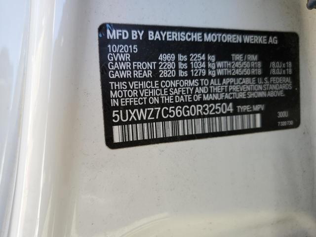 5UXWZ7C56G0R32504 BMW X3 Sdrive28i