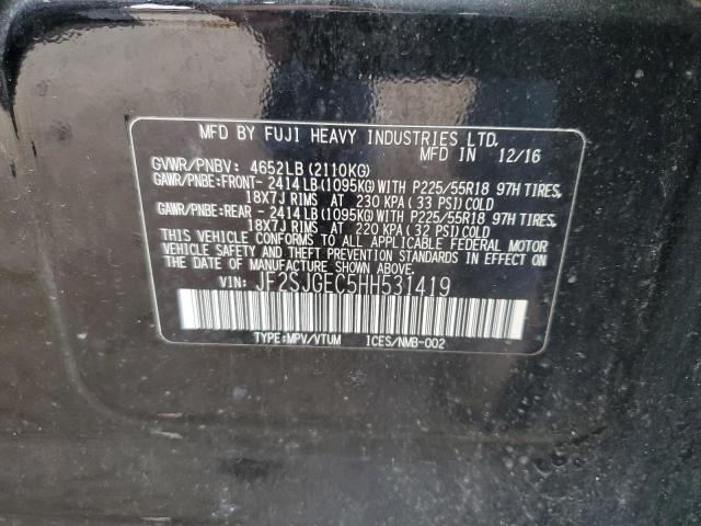 JF2SJGEC5HH531419 Subaru Forester 2.0xt Premium