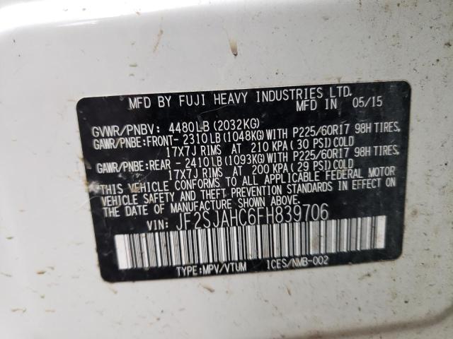 JF2SJAHC6FH839706 Subaru Forester 2.5i Limited