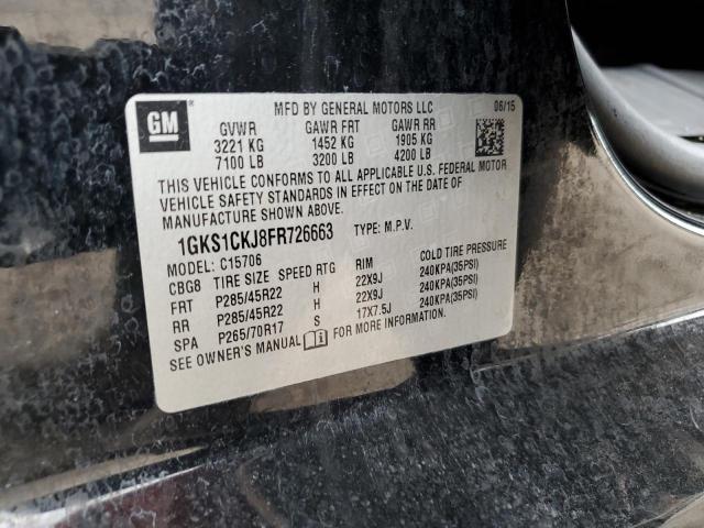 1GKS1CKJ8FR726663 GMC YUKON DENALI