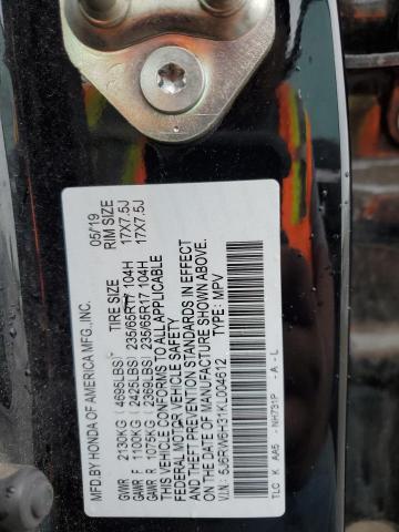 5J6RW6H31KL004612 Honda CR-V LX