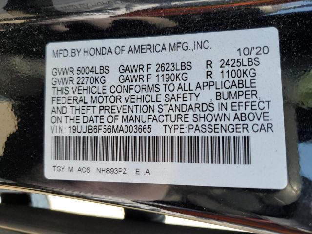 2021 ACURA TLX TECH A - 19UUB6F56MA003665
