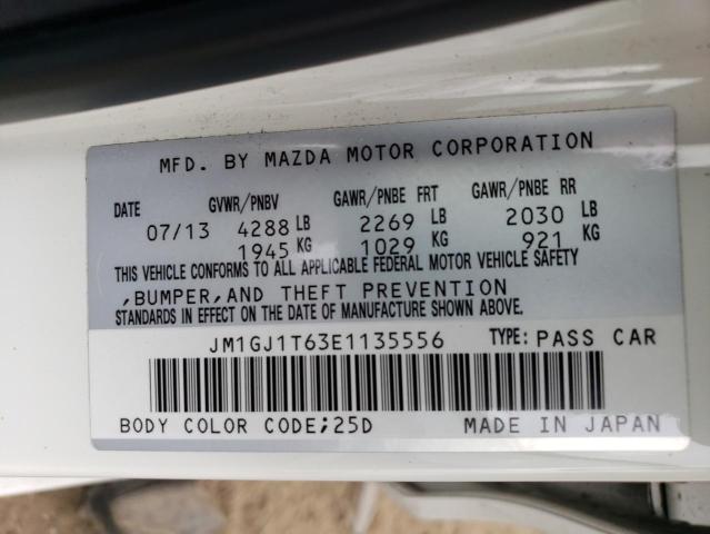 JM1GJ1T63E1135556 Mazda 6 TOURING