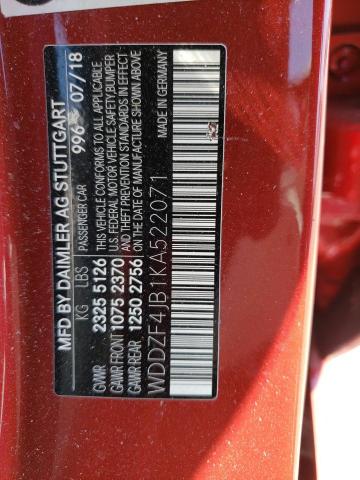 WDDZF4JB1KA522071 Mercedes-Benz E 300