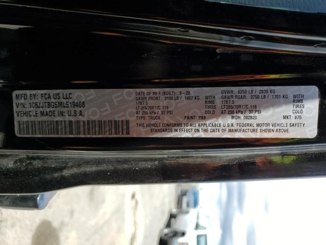 1C6JJTBG5ML519408 Jeep Gladiator Rubicon