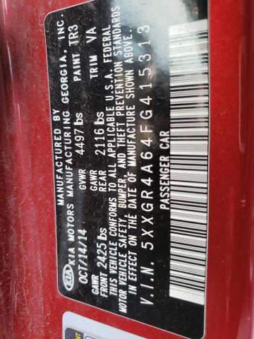 5XXGR4A64FG415313 KIA OPTIMA SX