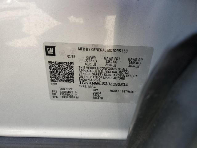 1GKKNWLS3JZ192834 GMC Acadia Slt-2
