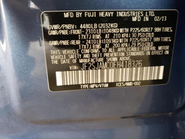 JF2SJAMC0EH418326 Subaru Forester 2.5i Touring