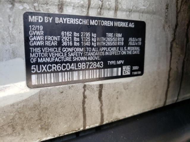 2020 BMW X5 XDRIVE4 5UXCR6C04L9B72843