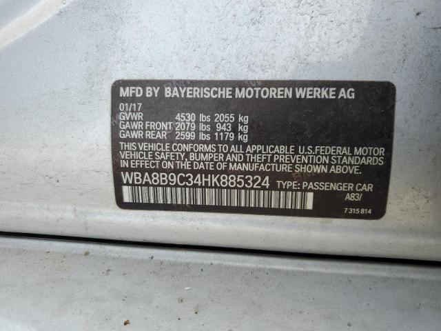 2017 BMW 330 I - WBA8B9C34HK885324