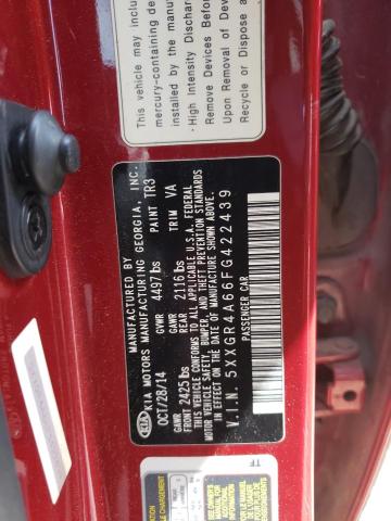 5XXGR4A66FG422439 KIA OPTIMA SX