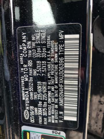2019 HYUNDAI SANTA FE X - KM8SN4HFXKU306396