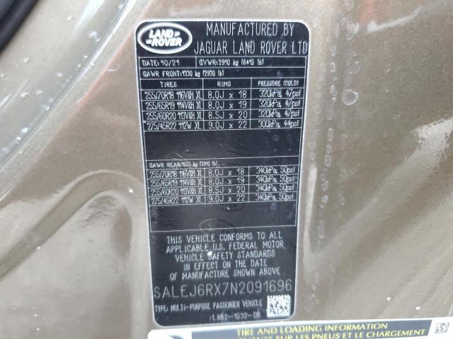 2022 LAND ROVER DEFENDER 9 - SALEJ6RX7N2091696
