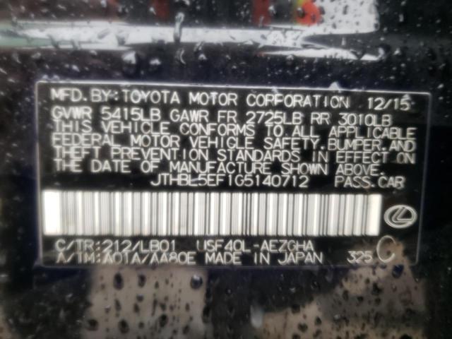 2016 LEXUS LS 460 - JTHBL5EF1G5140712