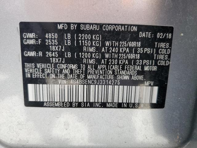 4S4BSENC9J3314275 Subaru Outback 3.6r Limited