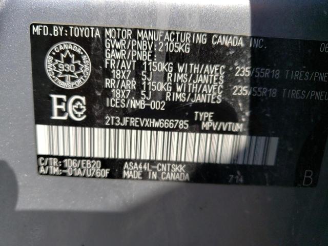 2017 TOYOTA RAV4 SE - 2T3JFREVXHW666785
