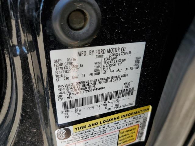 1FMJK1JT2GEF45980 Ford Expedition El Xlt