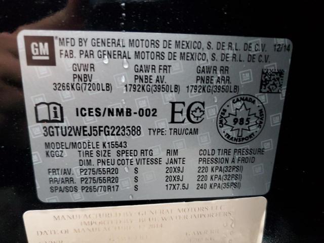 3GTU2WEJ5FG223588 GMC Sierra K1500 Denali