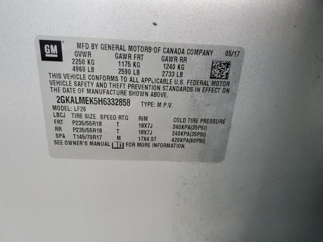 2GKALMEK5H6332858 GMC Terrain Sle