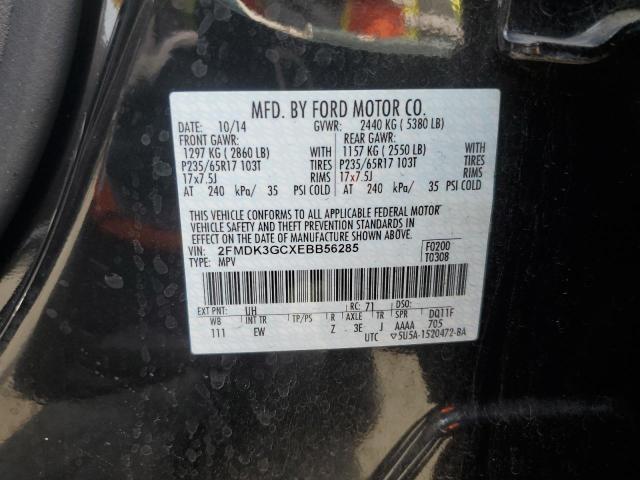 2FMDK3GCXEBB56285 Ford EDGE SE