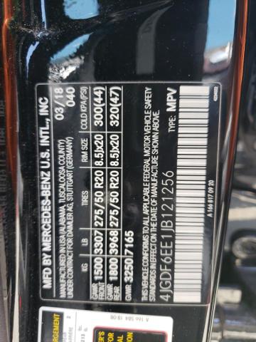 4JGDF6EE1JB121256 Mercedes-Benz Gls 450 4matic