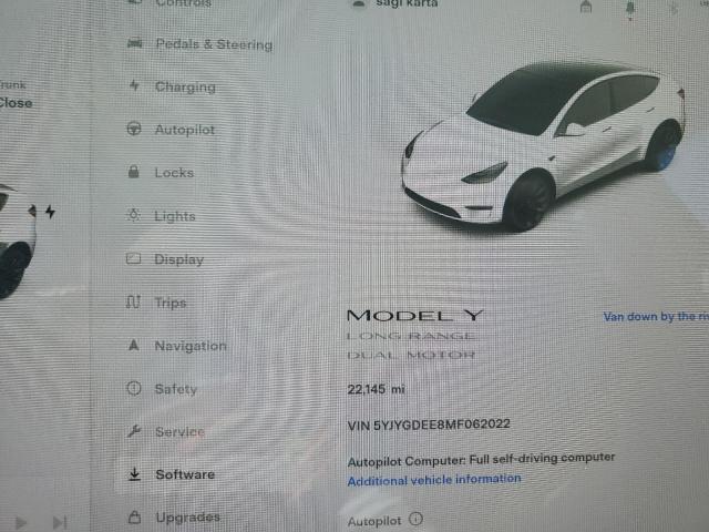 5YJYGDEE8MF062022 Tesla Model Y