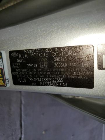 KNAFX4A88E5127555 KIA FORTE EX