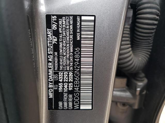 WDDSJ4EB6GN294806 2016 MERCEDES-BENZ CLA 250