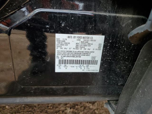 2019 LINCOLN NAUTILUS S 2LMPJ8K91KBL20144