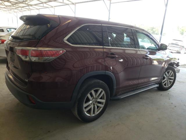 VIN 5TDZARFH3ES006708 2014 Toyota Highlander, LE no.3