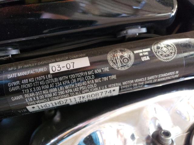 2007 HARLEY-DAVIDSON VRSCD 1HD1HDZ117K808774