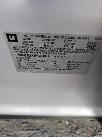 2GKALMEK7H6351881 GMC Terrain Sle