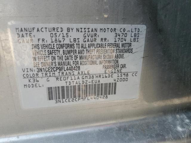3N1CE2CP9FL440428 Nissan Versa Note S