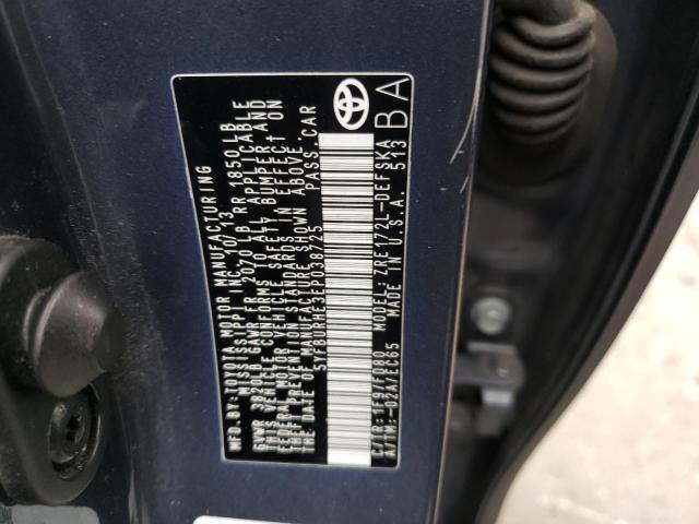5YFBURHE3EP038725 Toyota COROLLA L