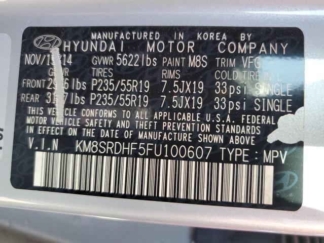 2015 HYUNDAI SANTA FE G - KM8SRDHF5FU100607