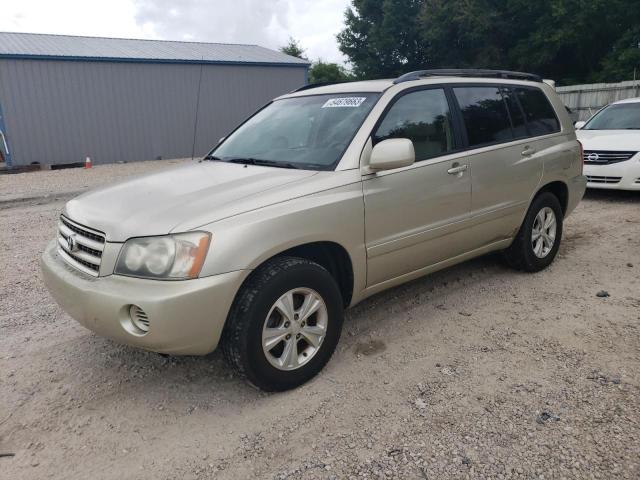 Salvage cars for sale from Copart Midway, FL: 2001 Toyota Highlander