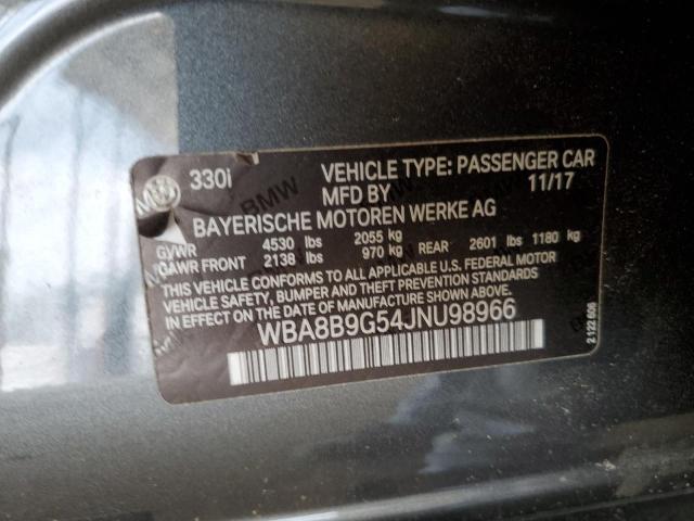 2018 BMW 330 I - WBA8B9G54JNU98966