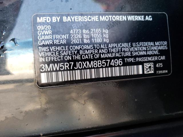 2021 BMW 330XI - 3MW5R7J0XM8B57496