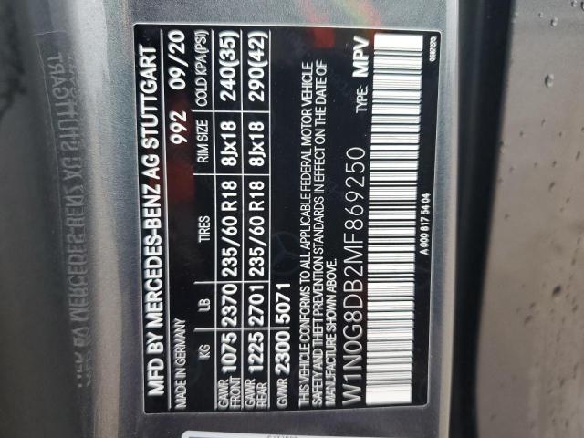W1N0G8DB2MF869250 Mercedes-Benz GLC 300
