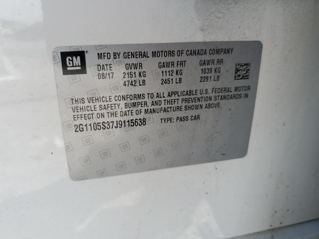 2018 CHEVROLET IMPALA LT - 2G1105S37J9115638