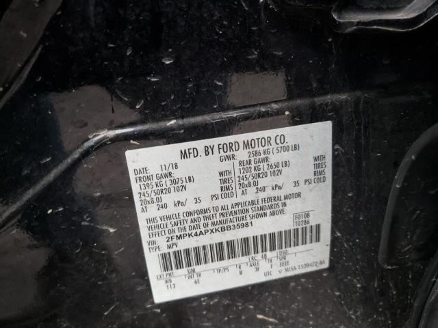 2019 FORD EDGE ST - 2FMPK4APXKBB35981