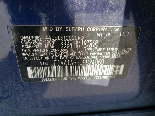 JF1VA1A66J9824860 Subaru WRX