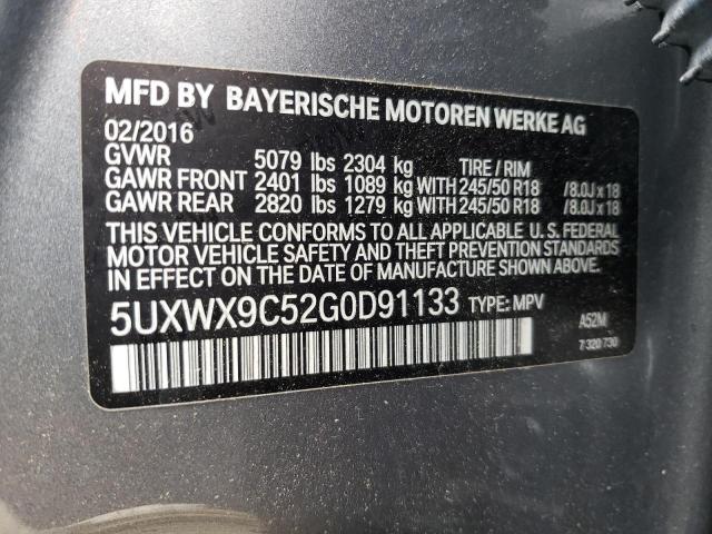 5UXWX9C52G0D91133 2016 BMW X3, photo no. 14