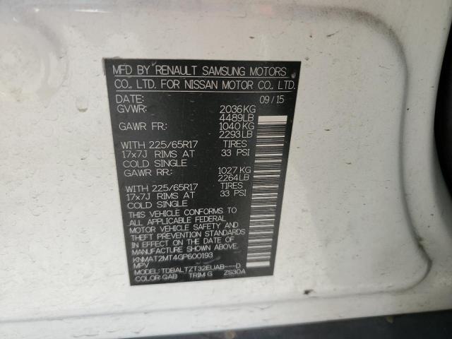 KNMAT2MT4GP600193 Nissan ROGUE S